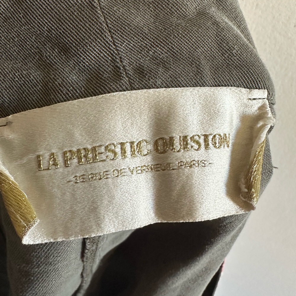 La Prestic Ouiston Designer Silk/Tencel Green Colorful Paperbag Shorts size S - Picture 5 of 8